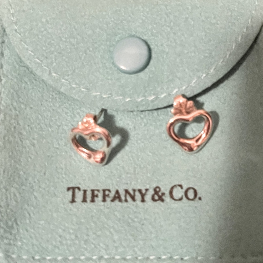 Tiffany & Co open heart earrings